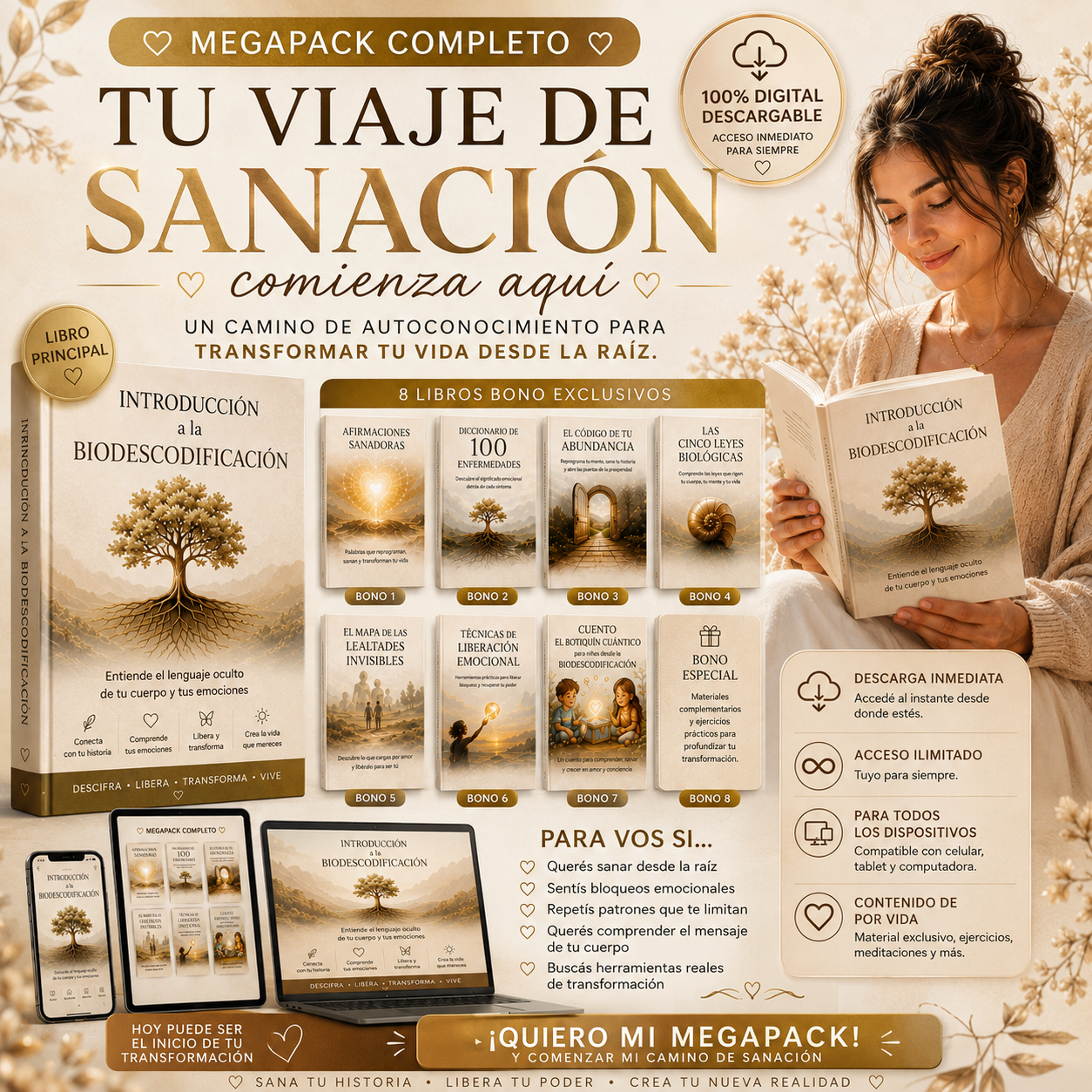megapack biodescodificate guia completa + bonos de regalo
